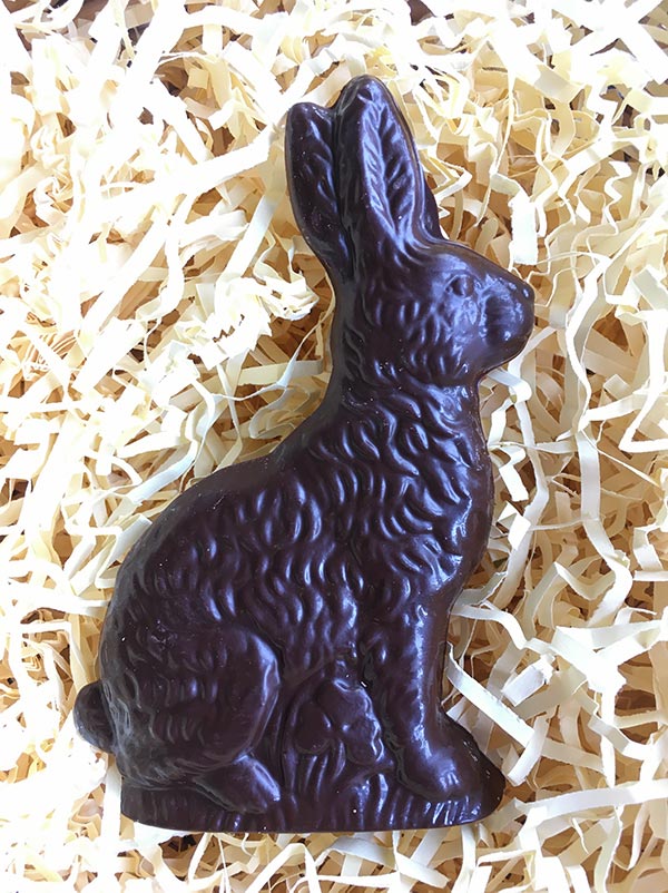 dark chocolate rabbit