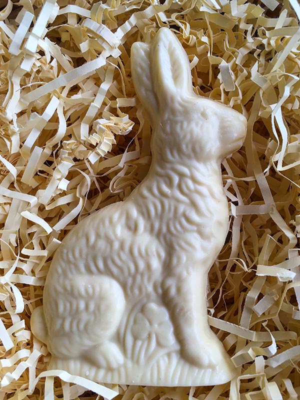 white chocolate rabbit