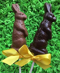 chocolate rabbit pops